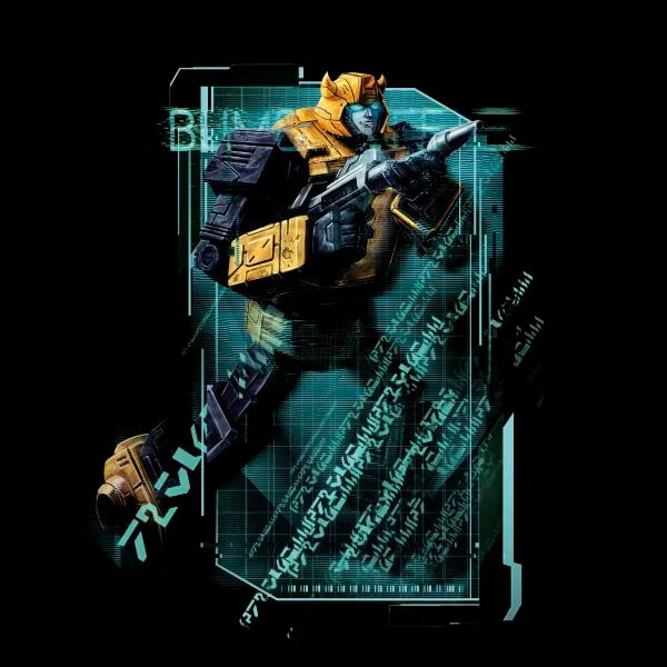 Transformers Bumble Bee Tech Damen T-Shirt - Schwarz