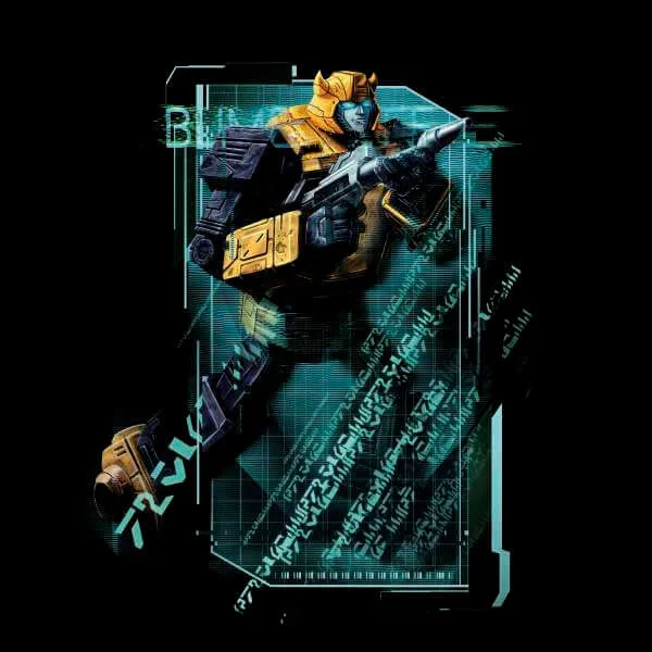 Transformers Bumble Bee Tech Unisex T-Shirt - Schwarz