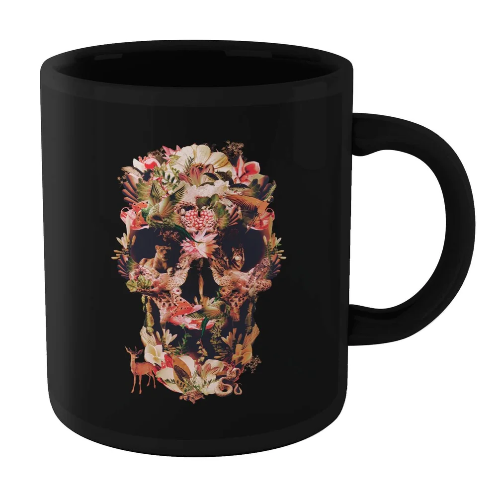 Ikiiki Jungle Skull Mug - Black Bild 1