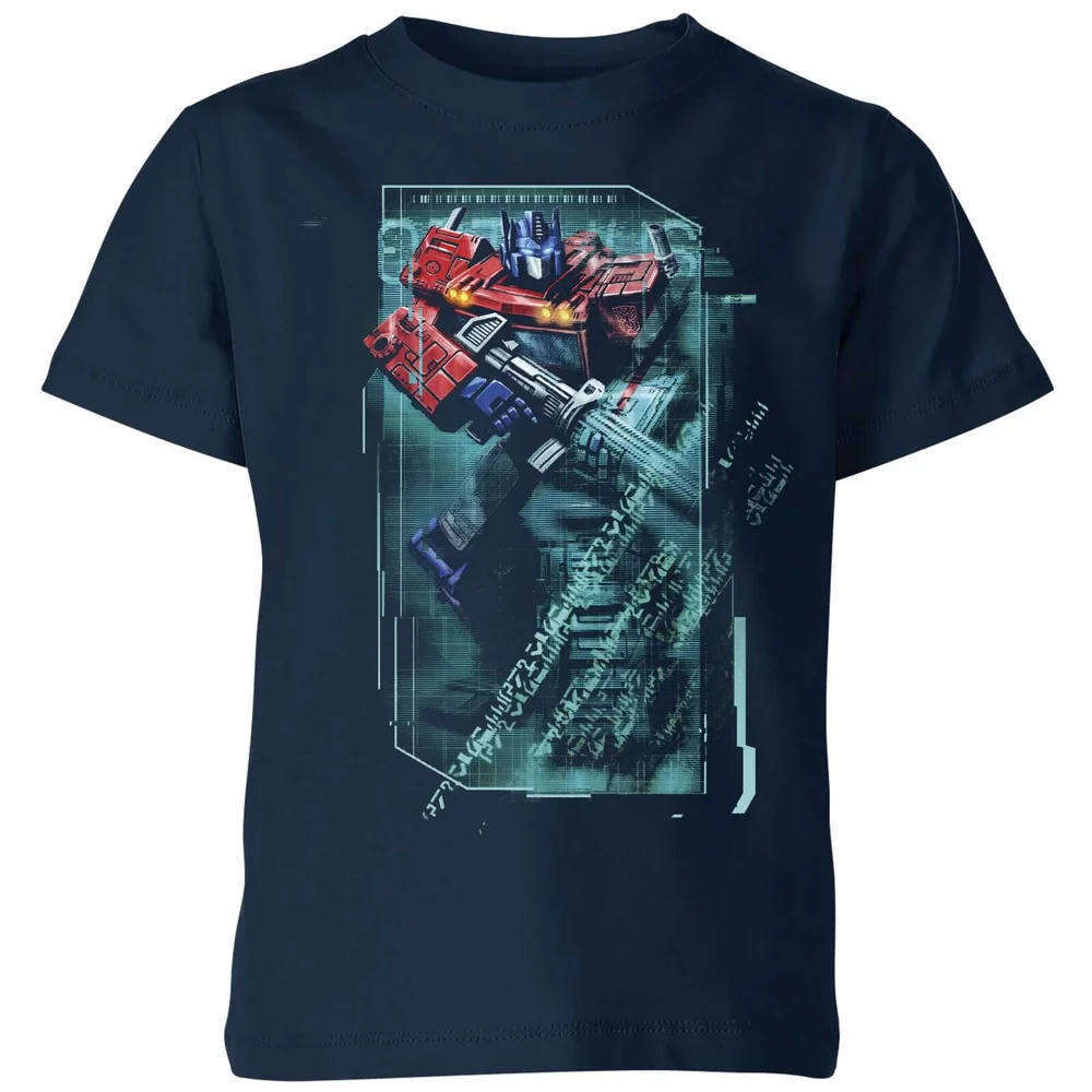 Transformers Optimus Prime Tech Kinder T-Shirt - Navy - 3-4 Jahre Bild 1