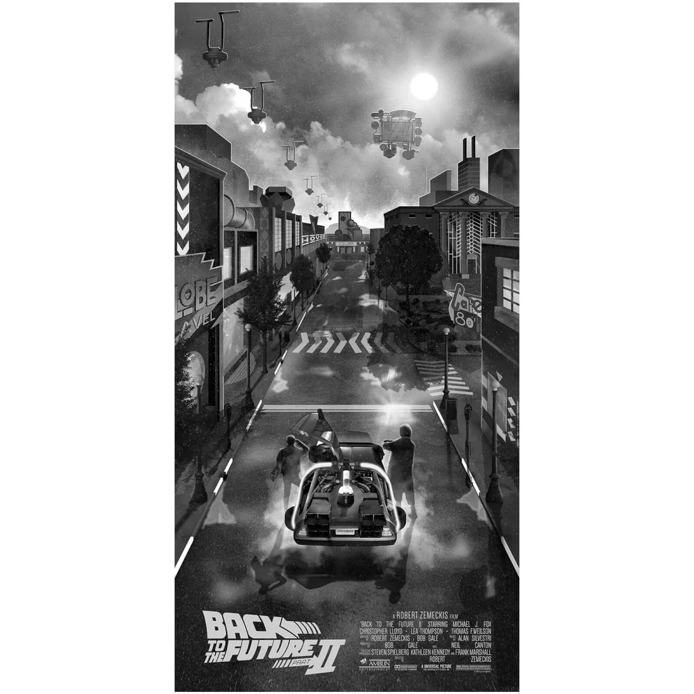 Universal Back To The Future Part 2 12x24 Giclee Print By Ben Harman Bild 1