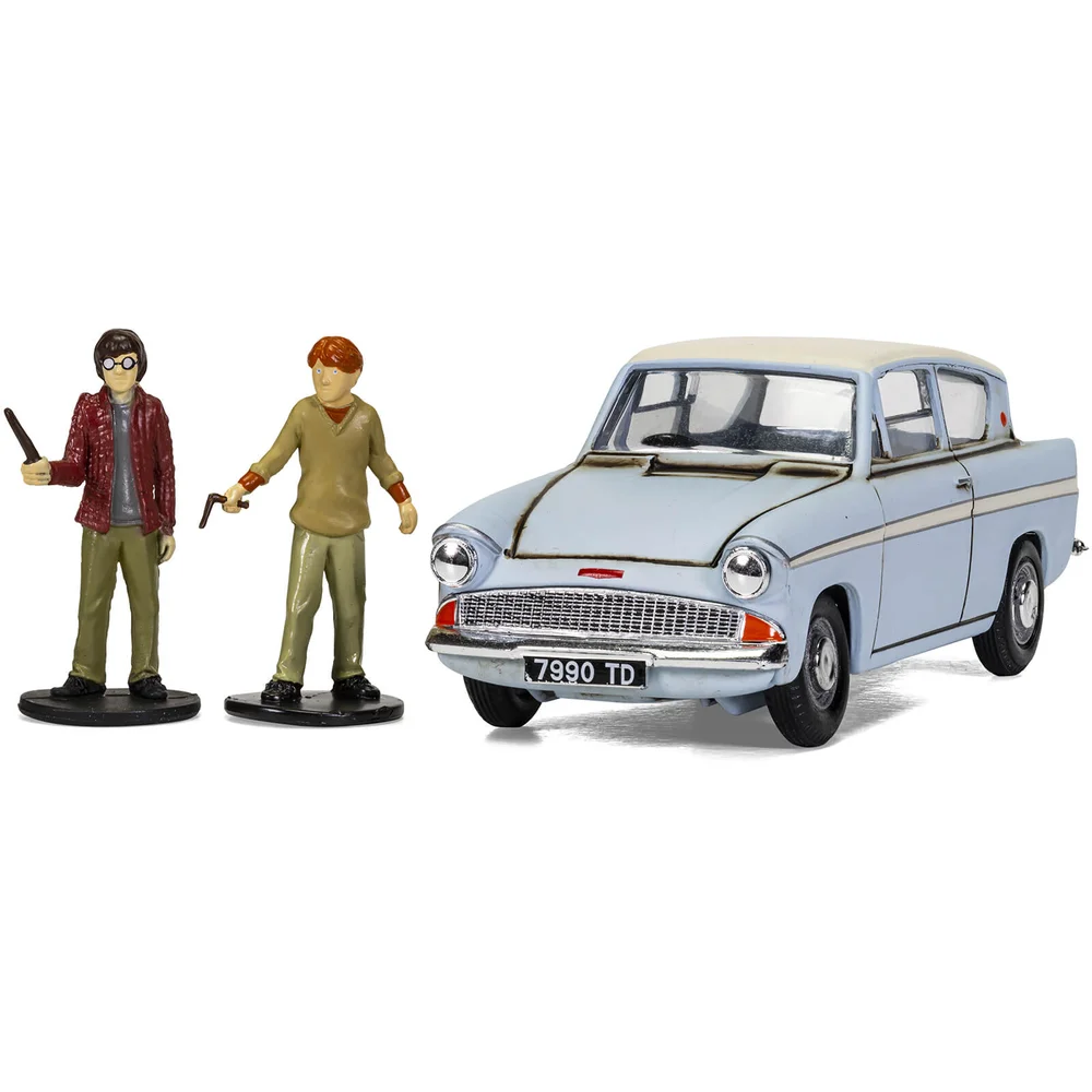 Harry Potter Enchanted Ford Anglia mit Harry und Ron Modellfiguren-Set im Maßstab 1:43 Bild 1