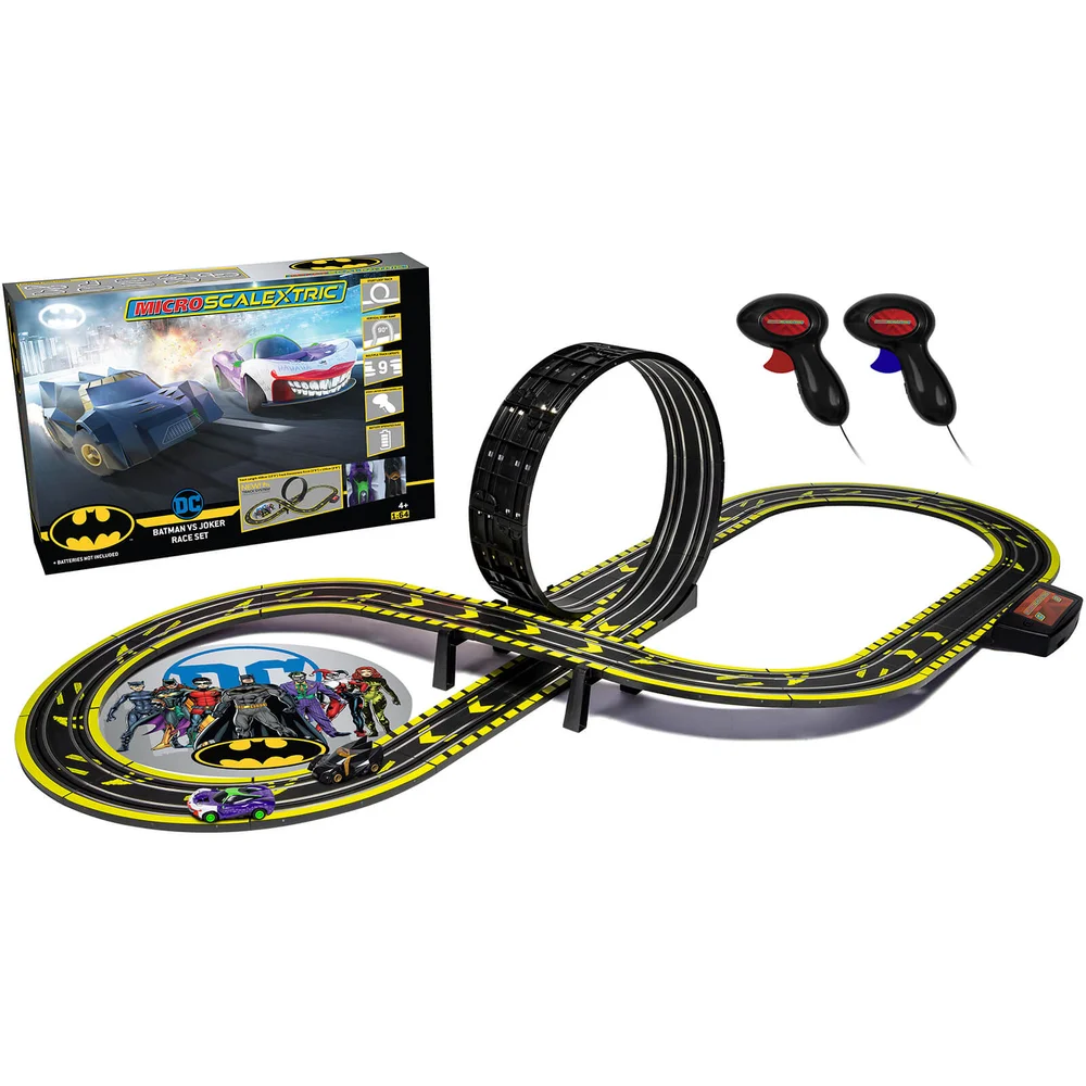 Micro Scalextric Batman vs Joker Batteriebetriebenes Rennset Bild 1