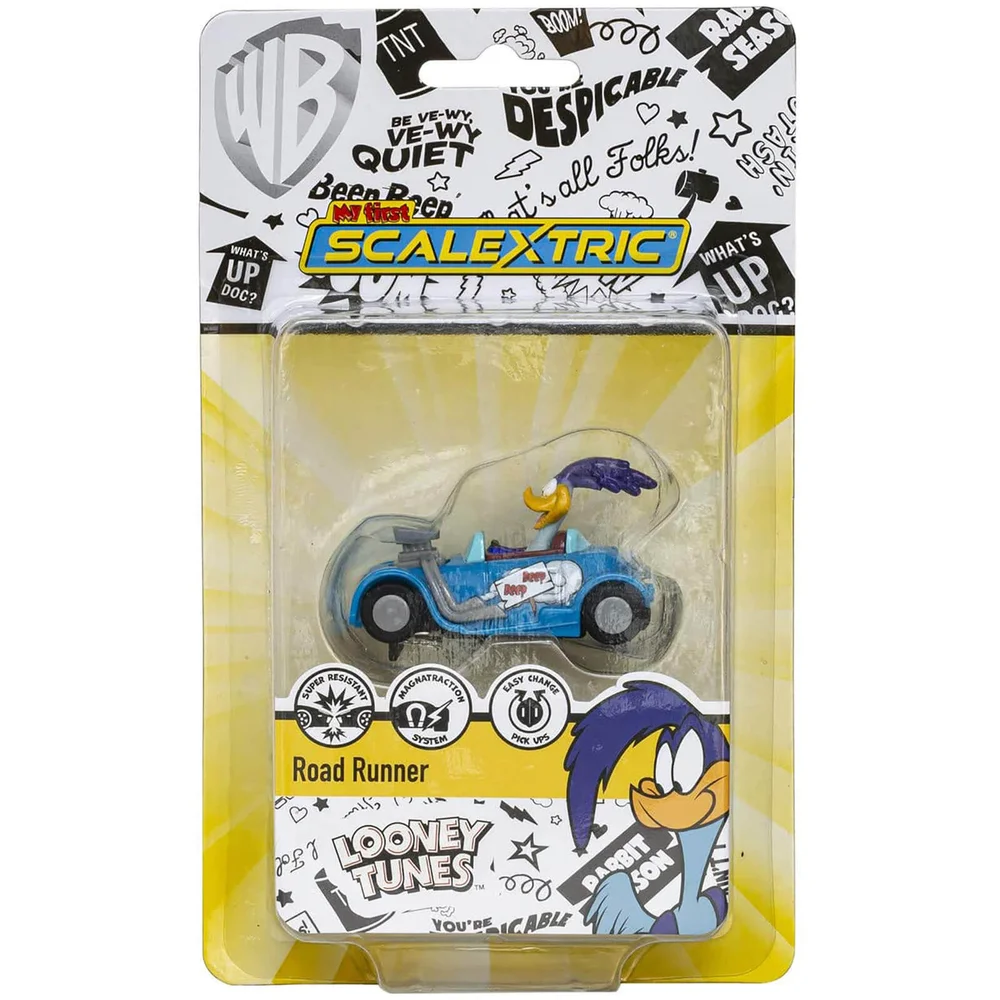 Micro Scalextric Looney Tunes Road Runner Car - Scale 1:64 Bild 1