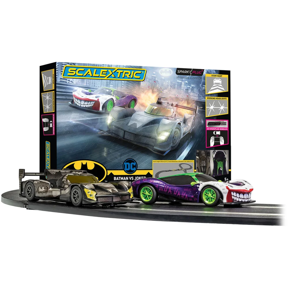 Scalextric Spark Plug Batman vs Joker Rennset Bild 1