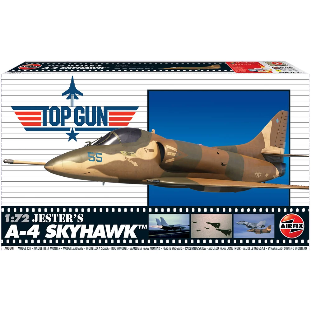 Top Gun Jester's A-4 Skyhawk Plastic Model Kit - Scale 1:72 Bild 1