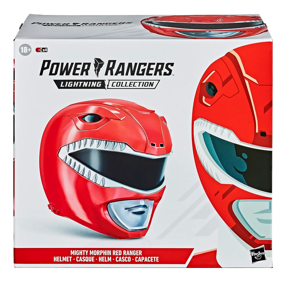 Hasbro Power Rangers Lightning Collection Mighty Morphin Red Ranger Helm als Replik im Maßstab 1:1 Bild 1