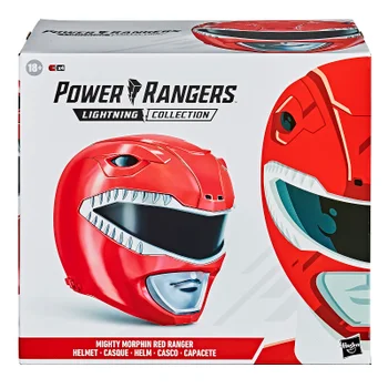 Hasbro Power Rangers Lightning Collection Mighty Morphin Red Ranger Helm als Replik im Maßstab 1:1