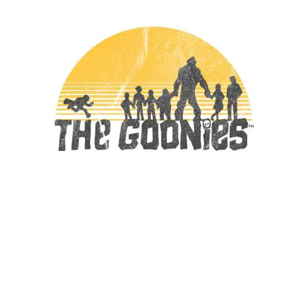 The Goonies Retro Logo Unisex T-Shirt - Weiß / Schwarz Ringer