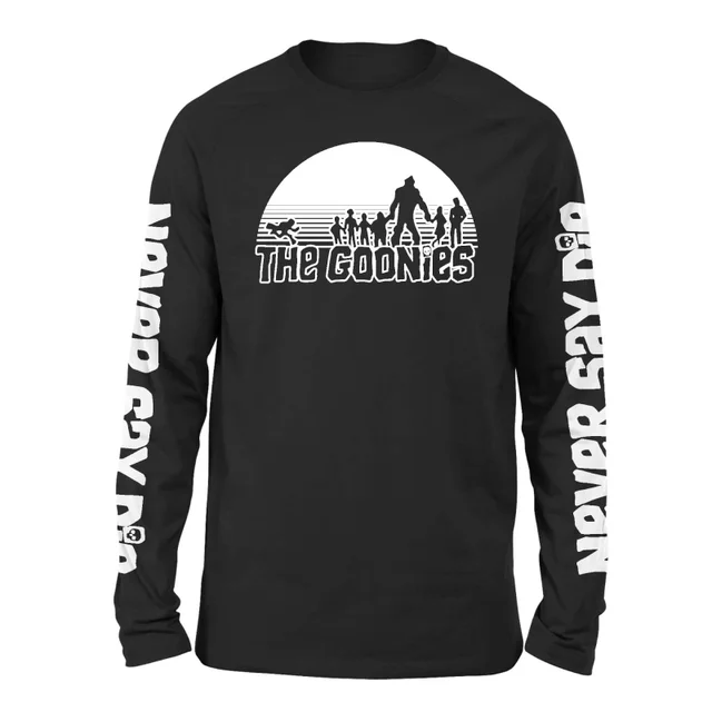The Goonies Never Say Die Unisex langärmliges T-Shirt - Schwarz
