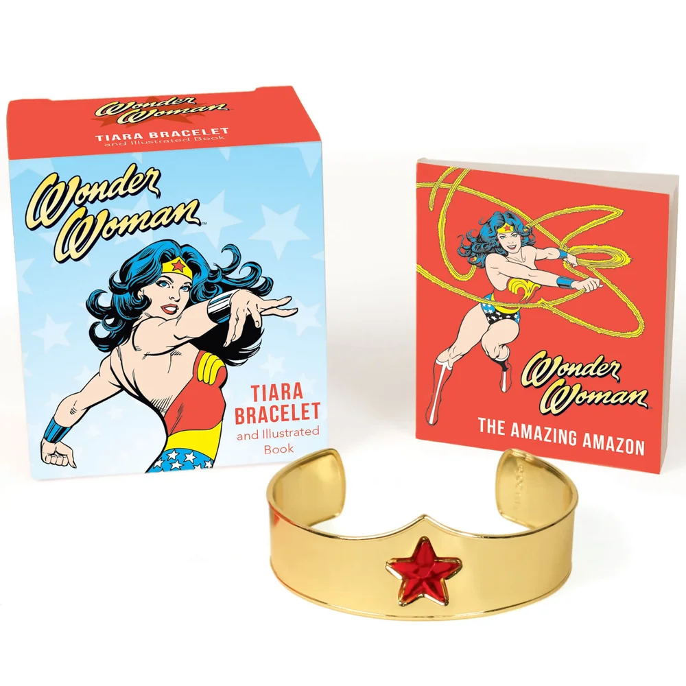 Wonder Woman Tiara und illustriertes Buch Bild 1