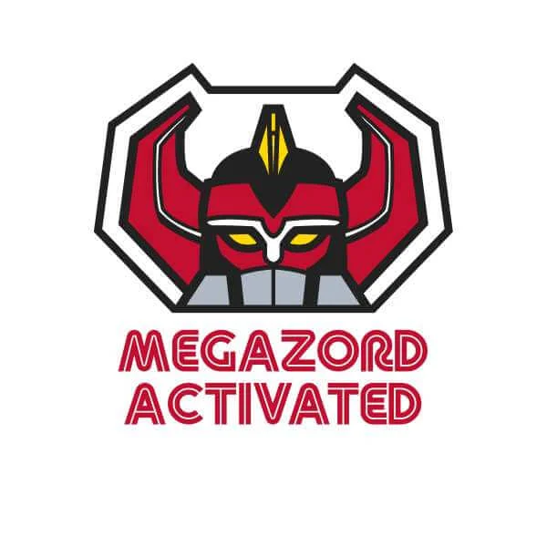 Power Rangers Megazord Activated Unisex T-Shirt - Weiß / Rot Ringer