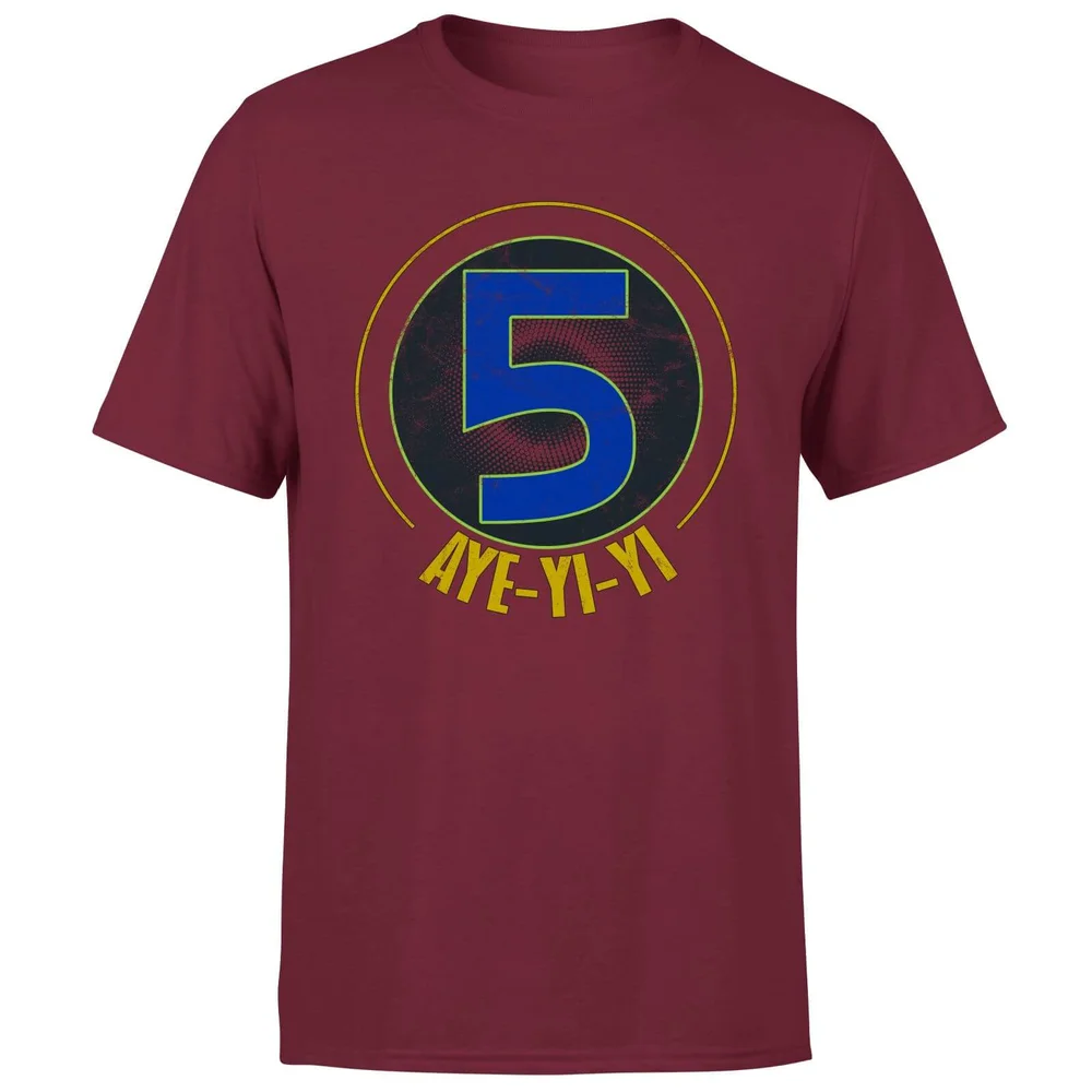 Power Rangers Alpha-5 Logo Men's T-Shirt - Burgundy Rot - S Bild 1