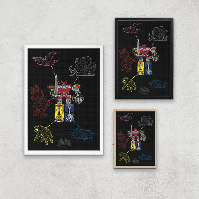 Power Rangers Megazord Giclee Print Giclee Art Print
