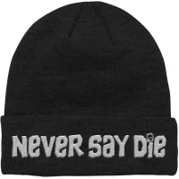 The Goonies Never Say Die EmbroideRot Beanie - Schwarz