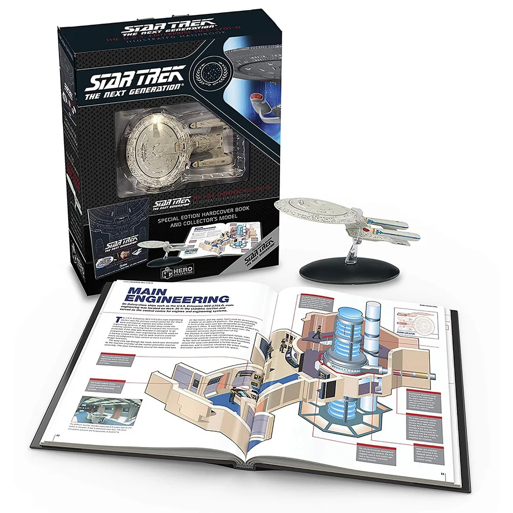 Eaglemoss Star Trek The Next Generation: The U.S.S. Enterprise NCC-1701-D Illustriertes Handbuch Plus Sammlerstück -ardcover Bild 1