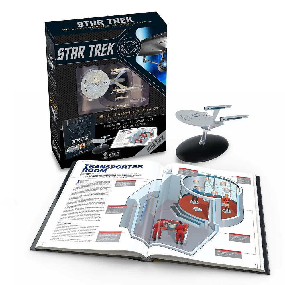 Eaglemoss Star Trek: Die U.S.S. Enterprise NCC-1701 Illustrierte Handbücher Plus Sammlerstück-Hardcover Bild 1