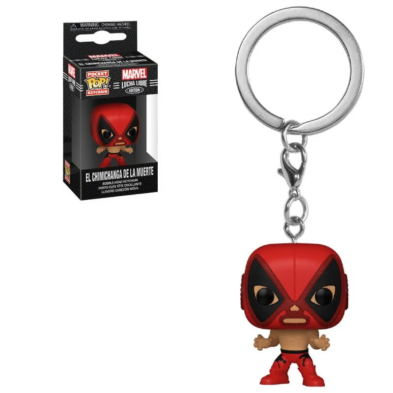 Marvel Luchadores Deadpool Funko Pop! Schlüsselanhänger mit Figur Bild 1