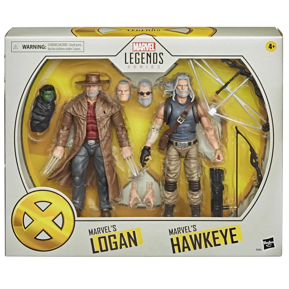 Hasbro Marvel Legends X-Men Old Logan & Hawkeye 2er-Pack Actionfigur Bild 1