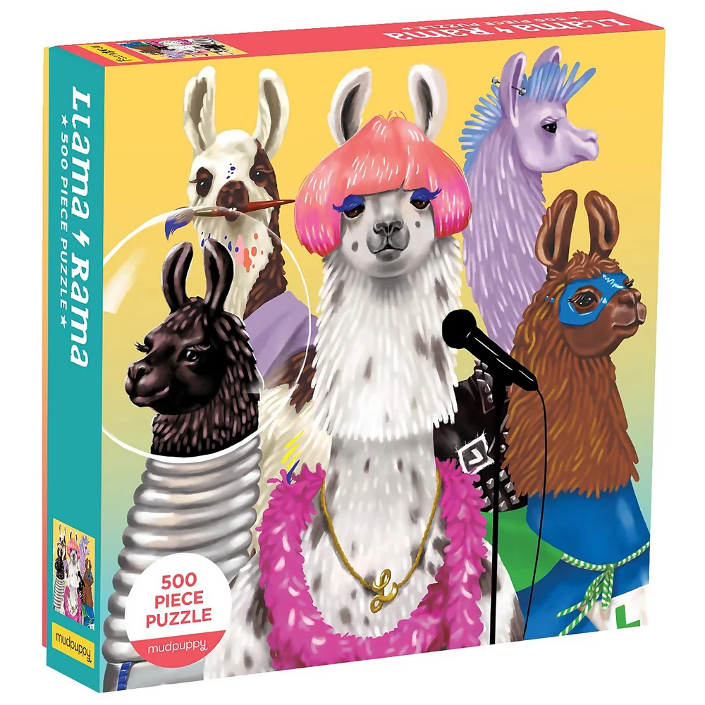 Llama Rama Family Jigsaw Puzzle (500 Pieces) Bild 1