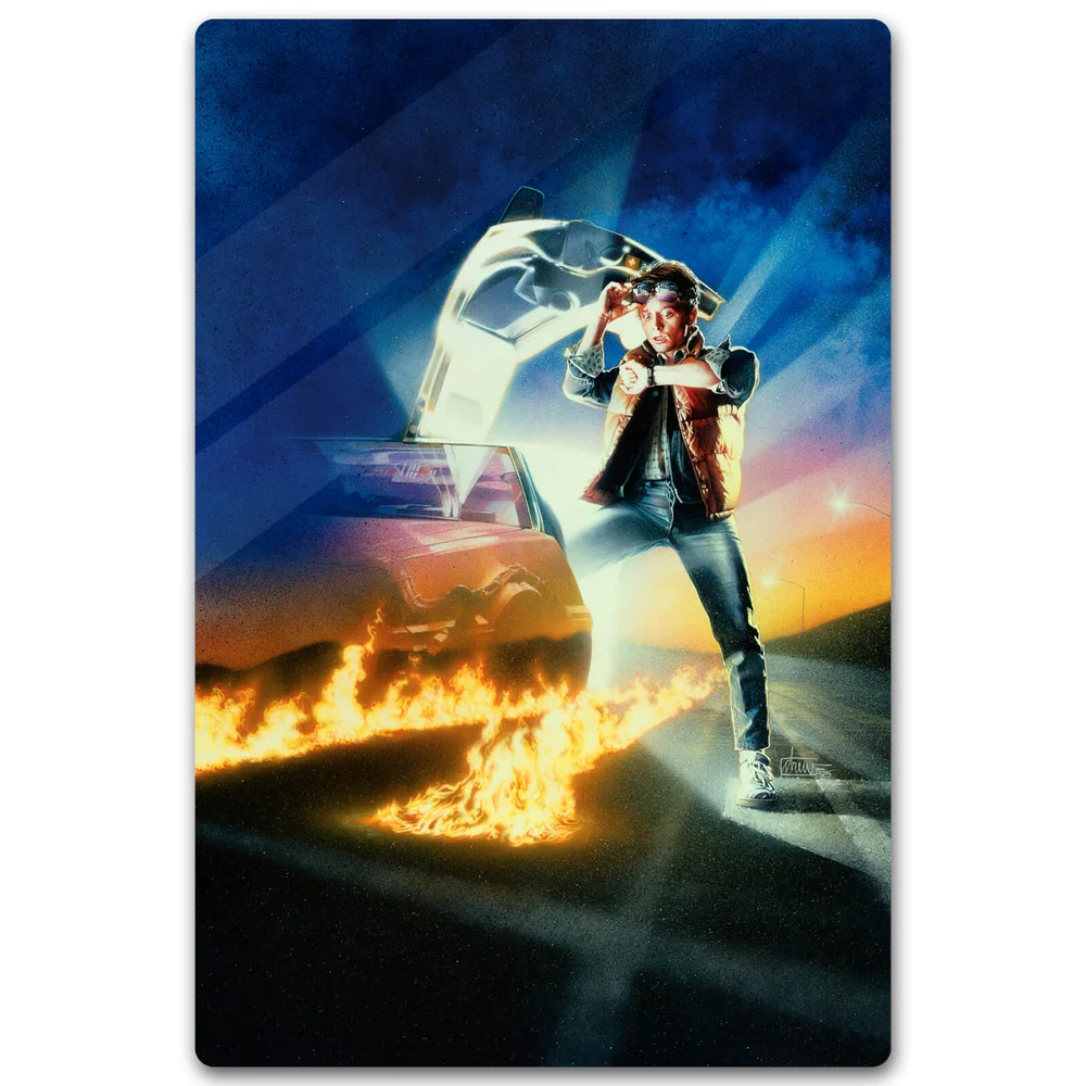 Zavvi Exclusive Limited Edition Back To The Future Metal Poster - 40 X 60cm Bild 1