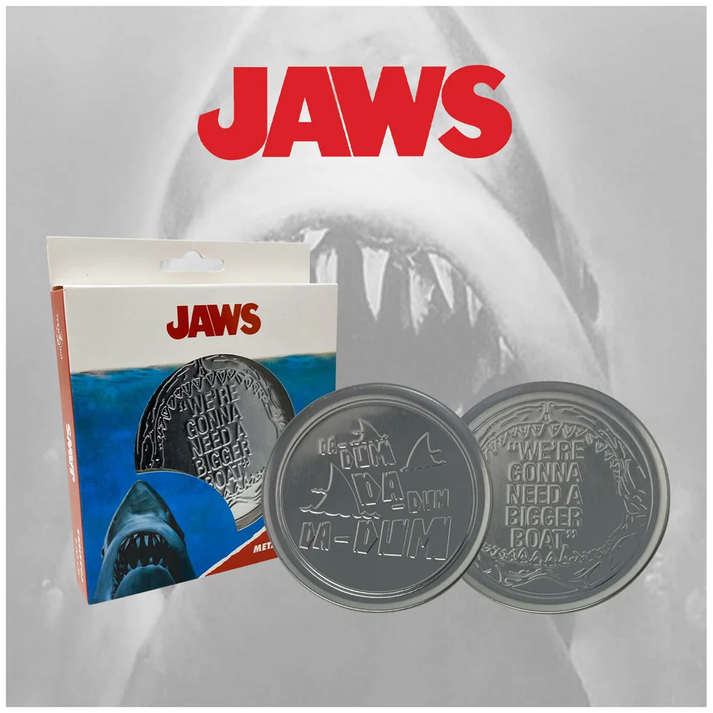 Jaws Metall Getränkeuntersetzer Bild 1