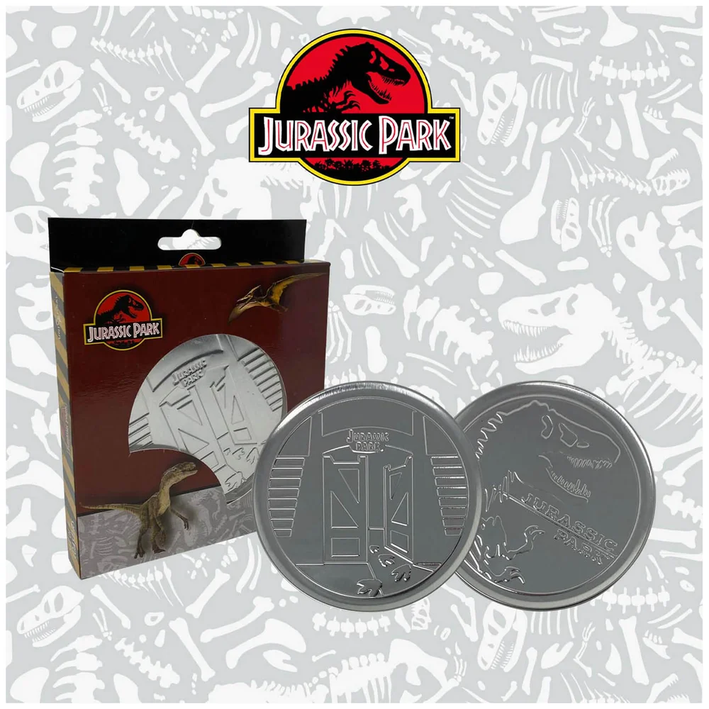 Jurassic Park Metall-Getränkeuntersetzer Bild 1