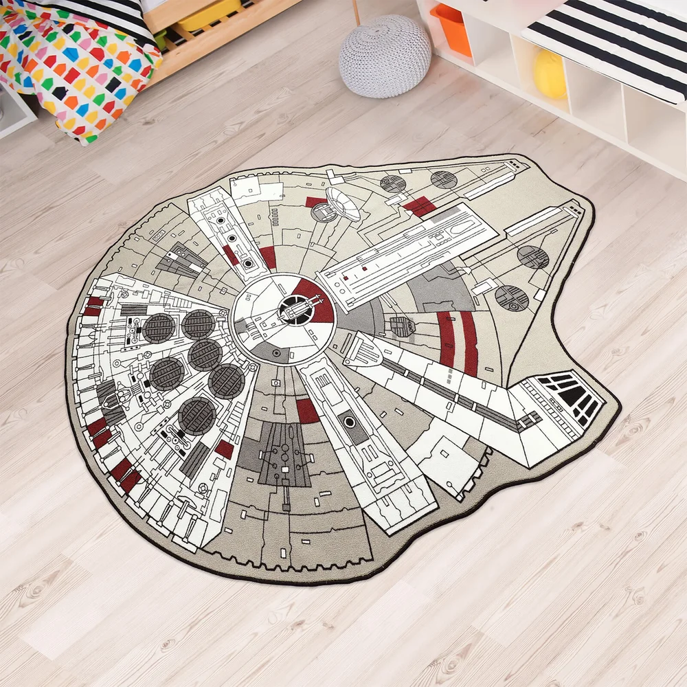 Star Wars Millennium Falcon Teppich - 150 cm x 201 cm Bild 1