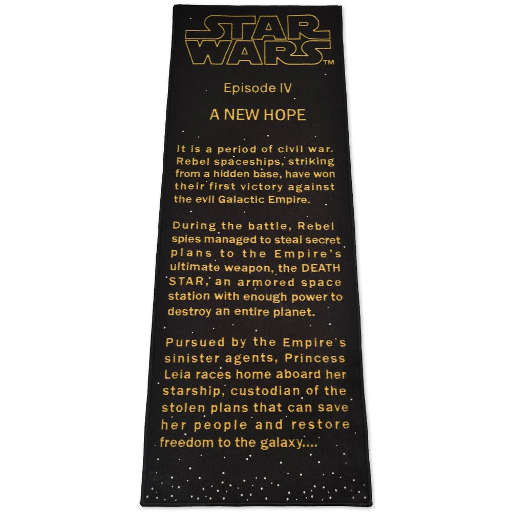 Exklusiver Star Wars-Abspann als Teppich Bild 1