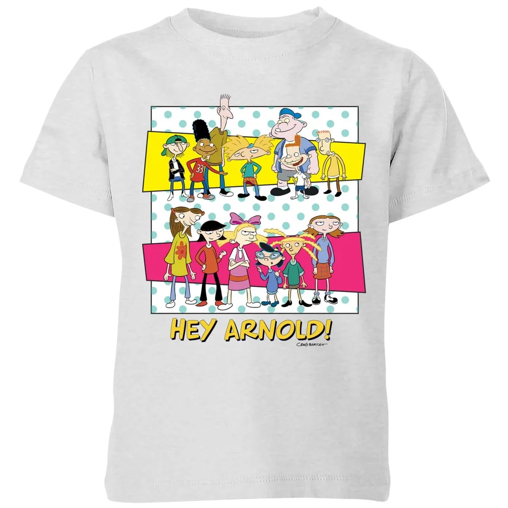 Hey Arnold Guys & Girls Kinder T-Shirt - Grau - 3-4 Jahre Bild 1