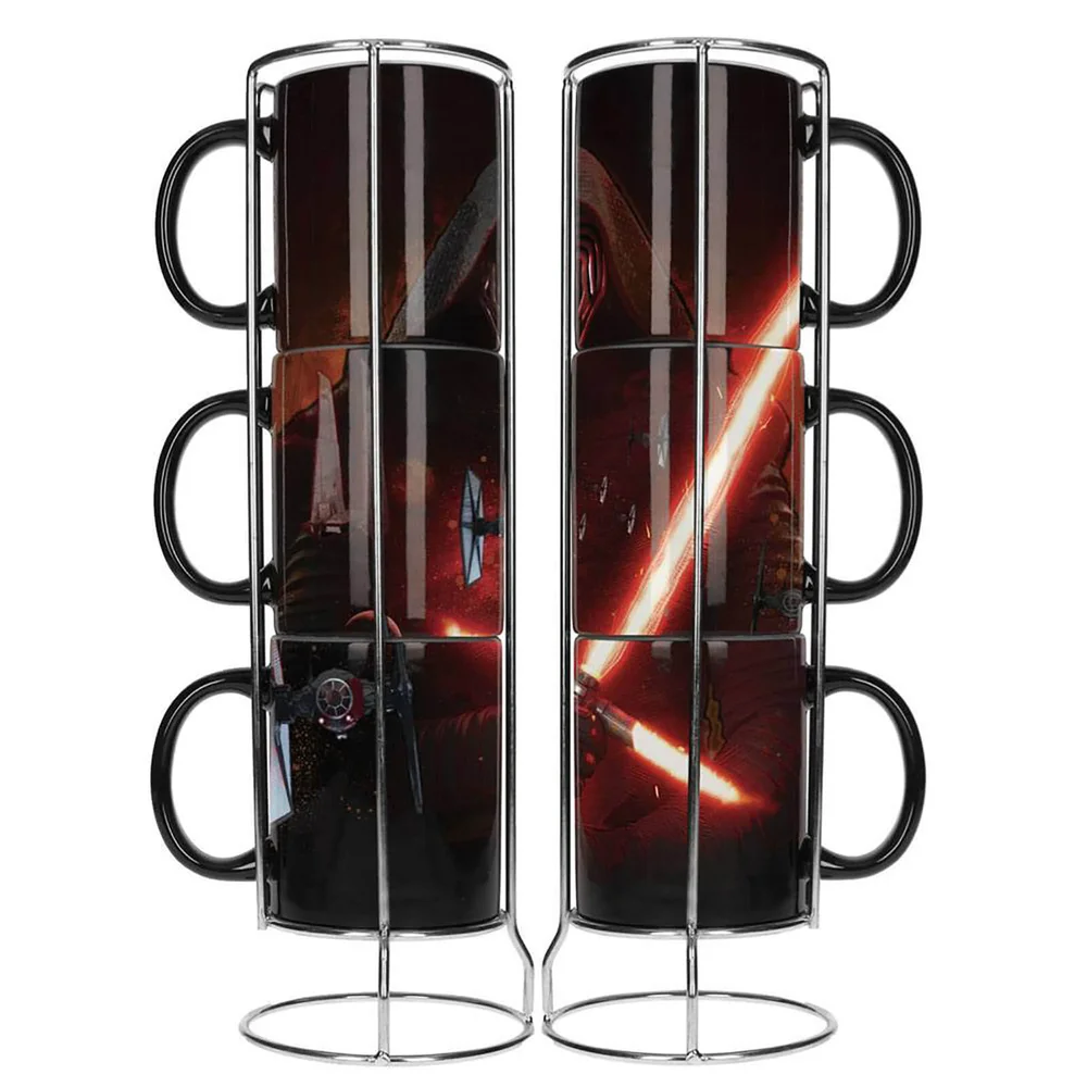 Star Wars stapelbare Keramikbecher 3 Stck. Kylo Lichtschwert E7 Bild 1