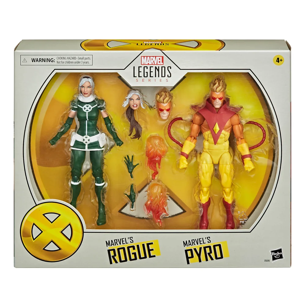 Hasbro Marvel Legends X-Men Rogue and Pyro Action Figures 2 Pack Bild 1