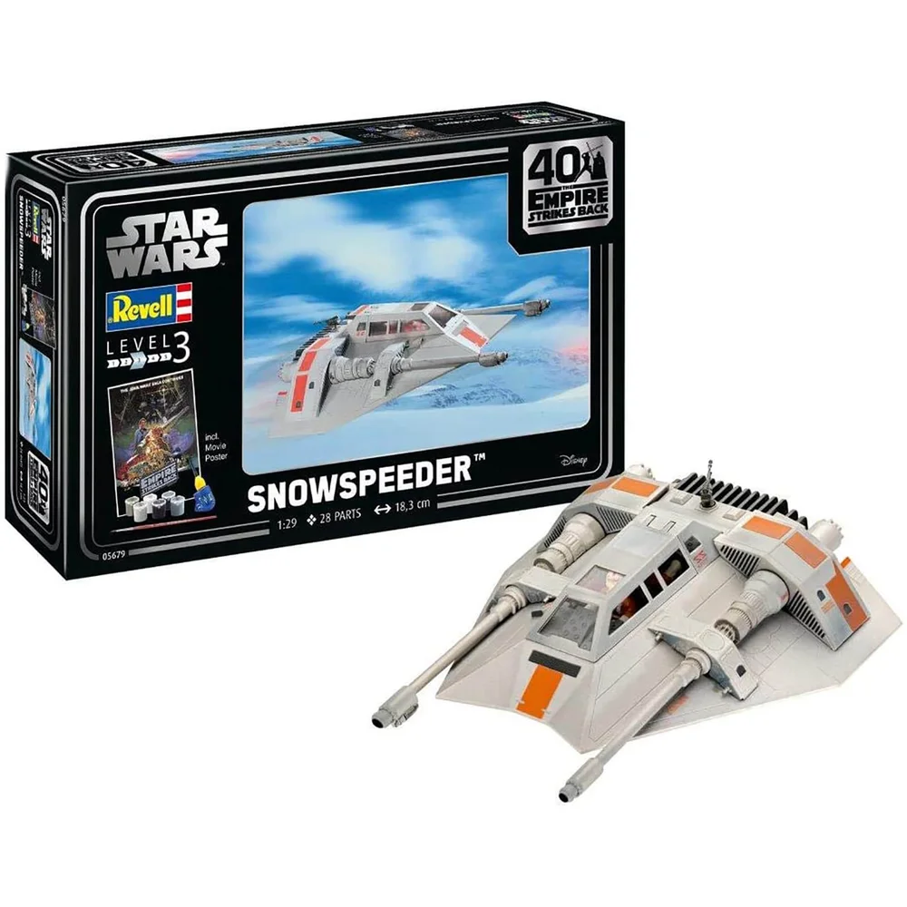 Revell Modellbausatz als Geschenk-Set - Snowspeeder (Das Imperium schlägt zurück – zum 40. Jubiläum im Maßstab 1:29 Bild 1