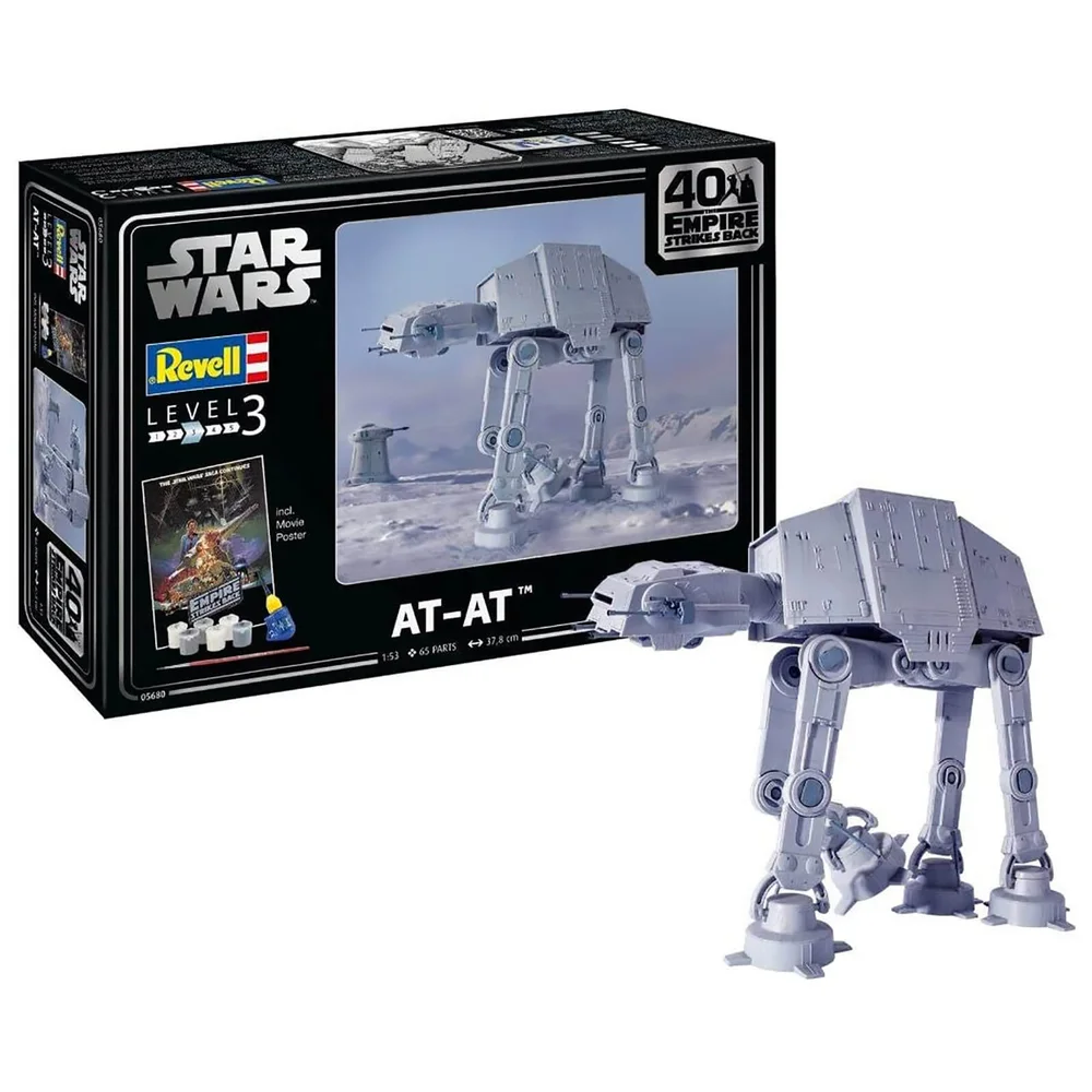 Revell Modellbausatz als Geschenk-Set - AT-AT (Das Imperium schlägt zurück – zum 40. Jubiläum im Maßstab 1:53 Bild 1