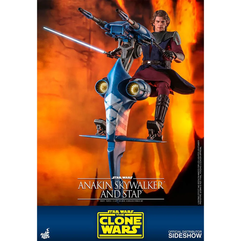 Hot Toys Star Wars The Clone Wars Action Figur 1/6 Anakin Skywalker & STAP 31 cm Bild 1