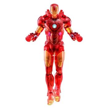 Hot Toys Marvel Iron Man Mark IV (Holographische Version) Exklusive Actionfigur zur Spielwarenmesse 30 cm