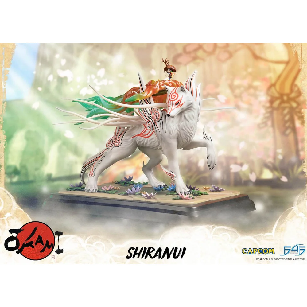 Erste 4 Figuren Okami Amaterasu (Shiranui) RESIN Statue Bild 1