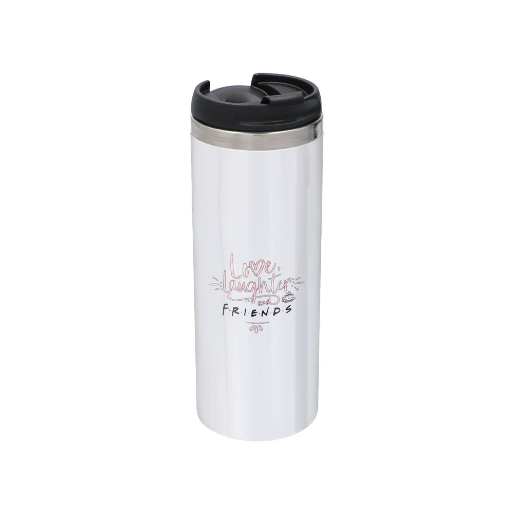 Friends Love, Laughter & Friends Stainless Steel Thermo Travel Mug - Metallic Finish Bild 1