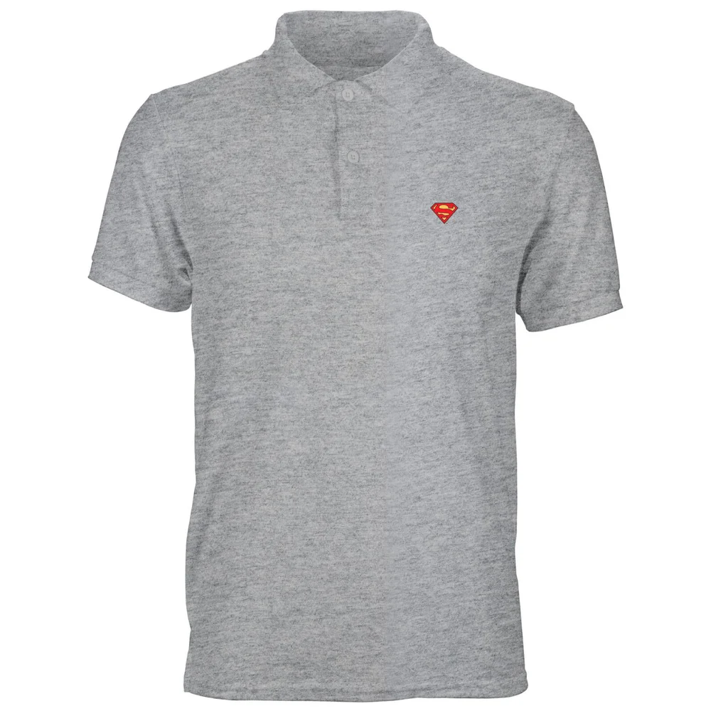 DC Superman Unisex Polo - Grey - S Bild 1