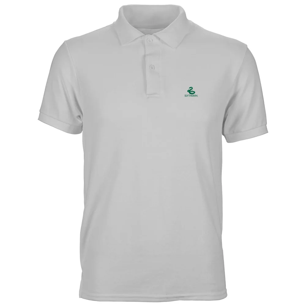 Harry Potter Slytherin Unisex Polo - White - S Bild 1