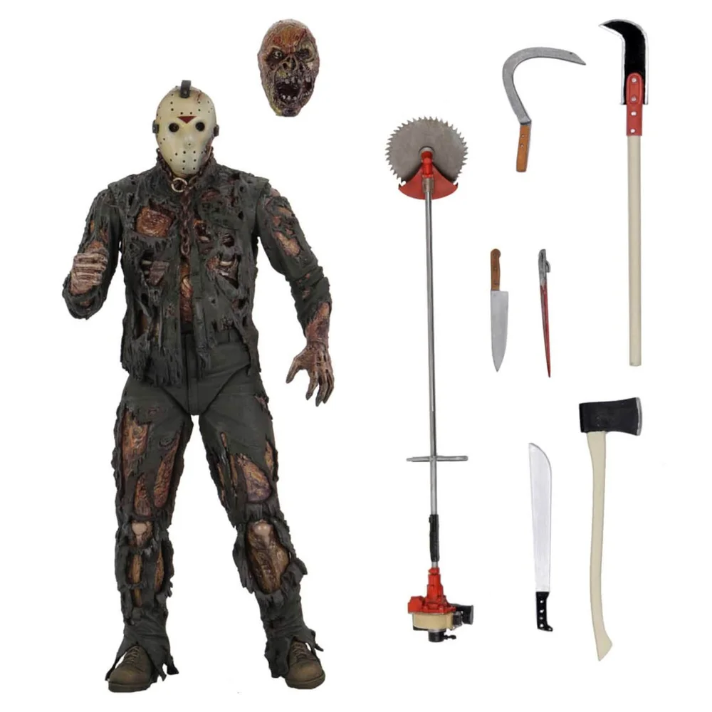 NECA Freitag der 13. Teil VII – Jason im Blutrausch, Actionfigur Jason (New Blood), 18 cm Bild 1