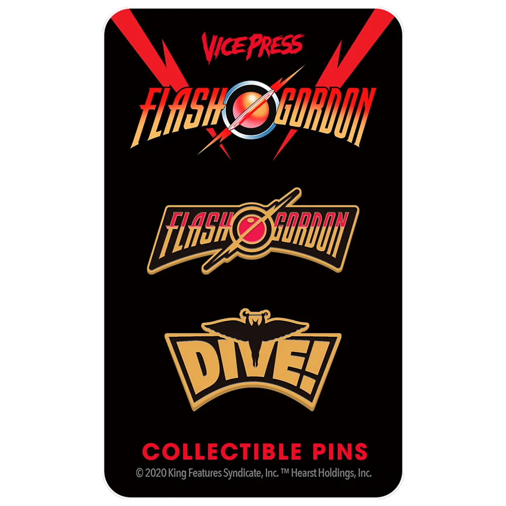 Flash Gordon Limited Edition Hart-Emaille-Pin-Set 3 von Florey Bild 1