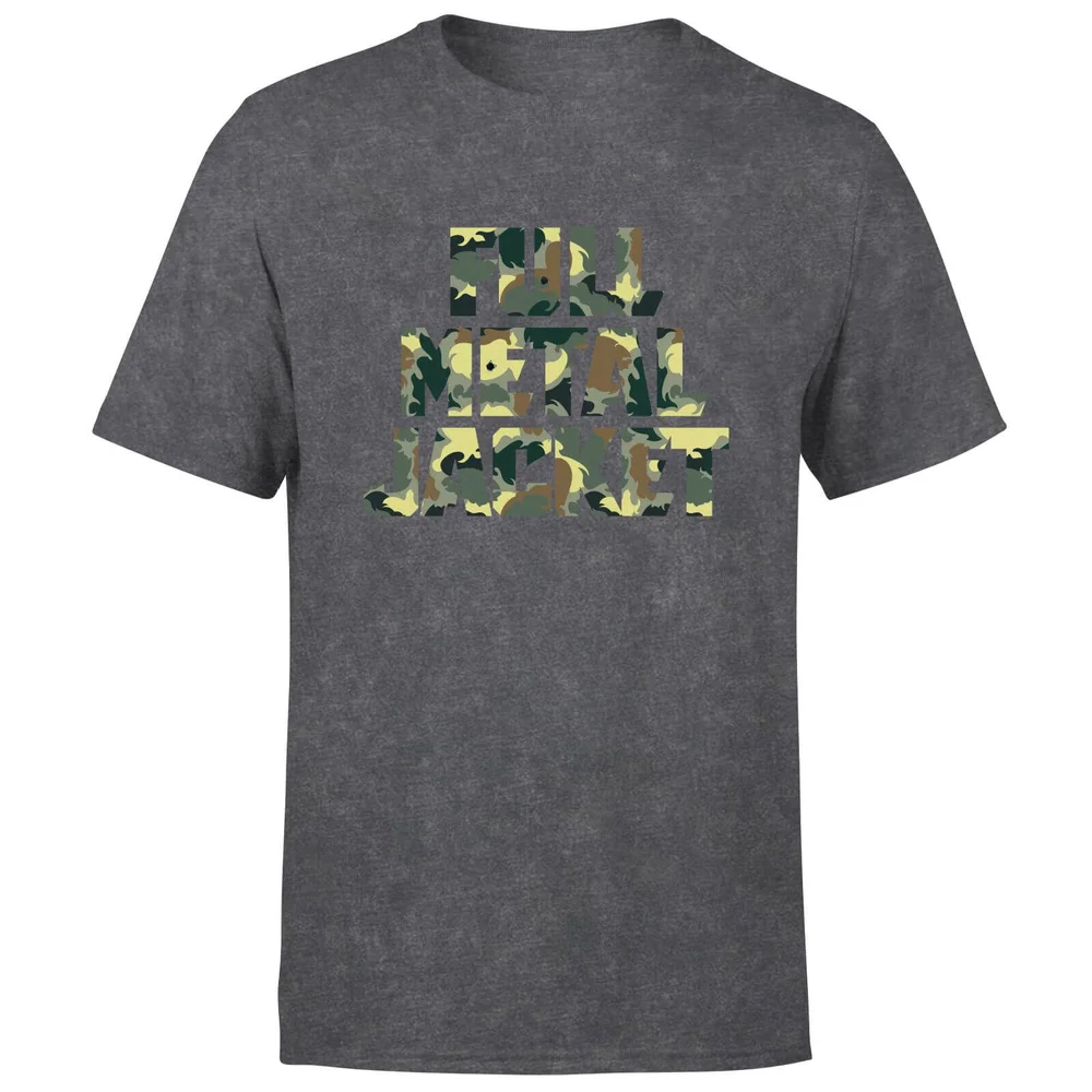 Full Metal Jacket Camo Title Unisex T-Shirt - Black Acid Wash - S Bild 1
