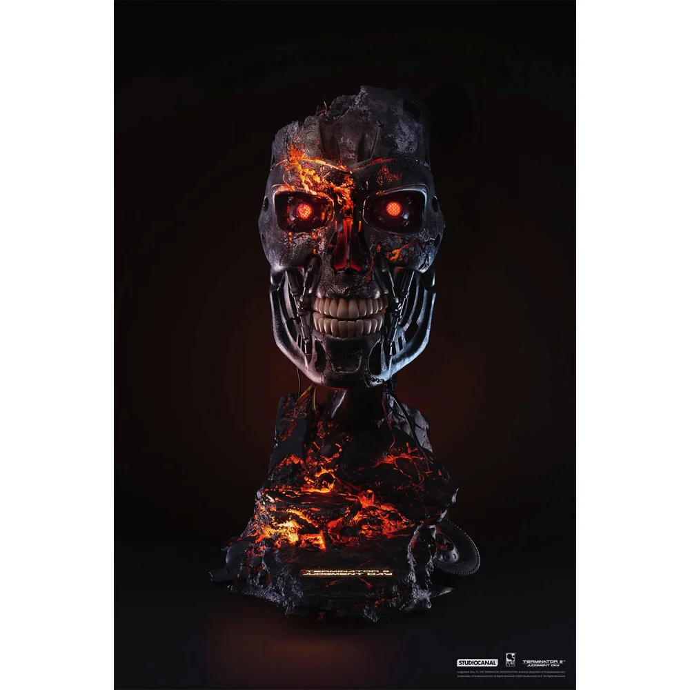 PureArts Terminator T-800 Battle Damaged Scale Art Maske im Maßstab 1:1 - Limitiert auf 2029 Stück weltweit Bild 1