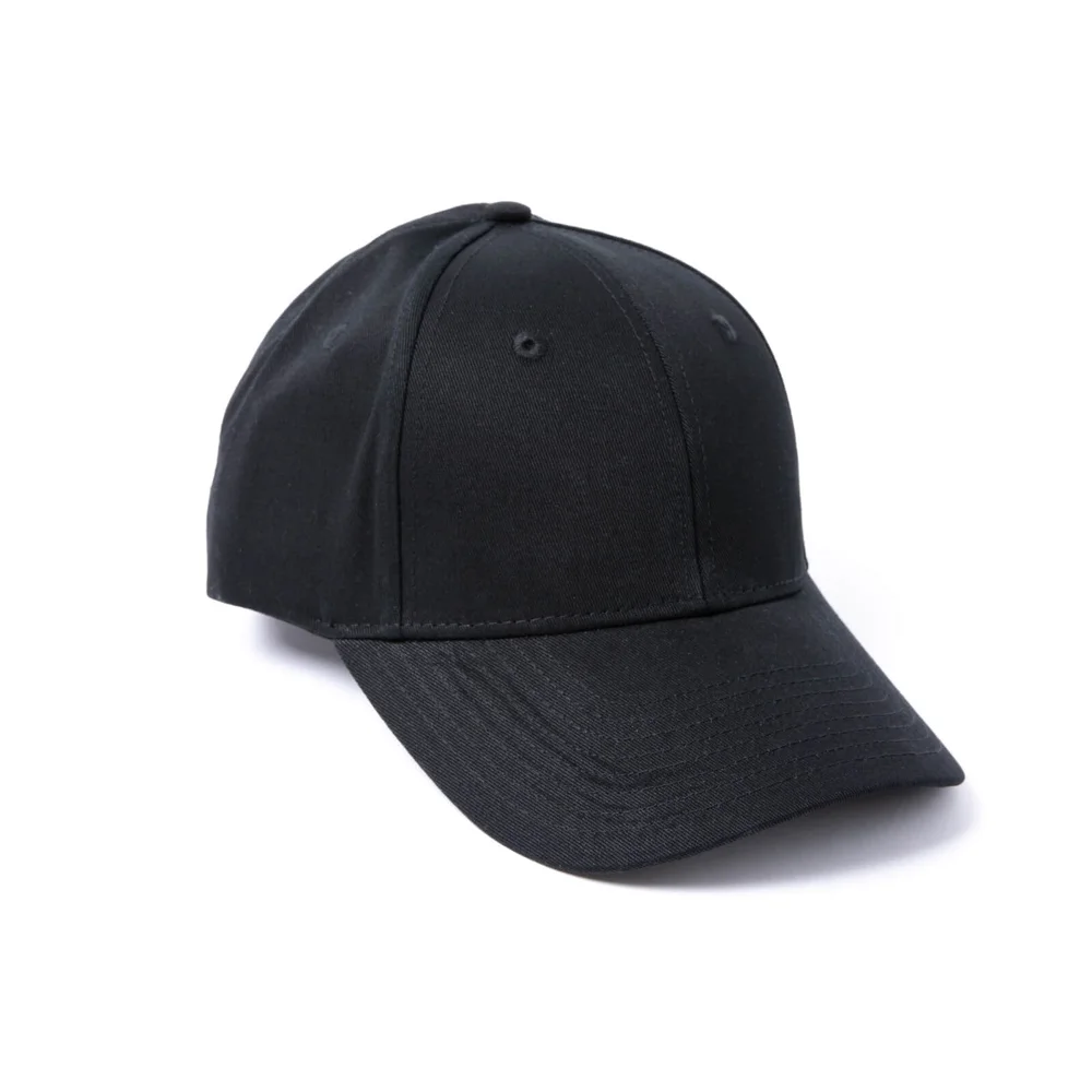 Own Brand 6 Panel Cotton Baseball Cap Black Mr Flat Embroidered Bild 1