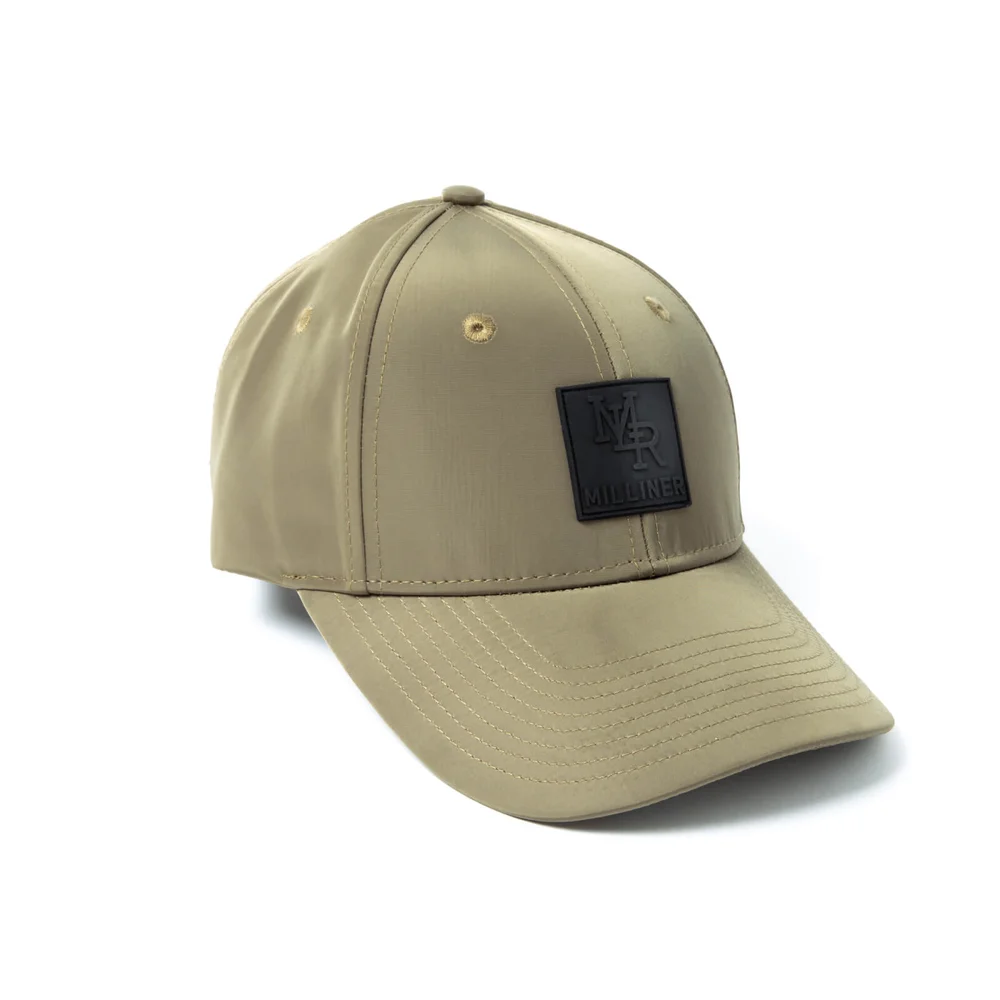 Milliner 6 Panel Nylon Rubber Badge Olive Cap Bild 1