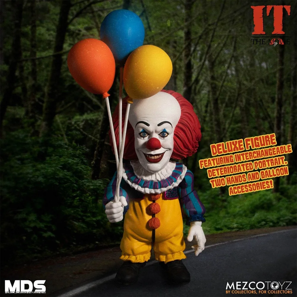Mezco Stephen Kings IT 1990 MDS Deluxe-Actionfigur Pennywise, 15 cm Bild 1