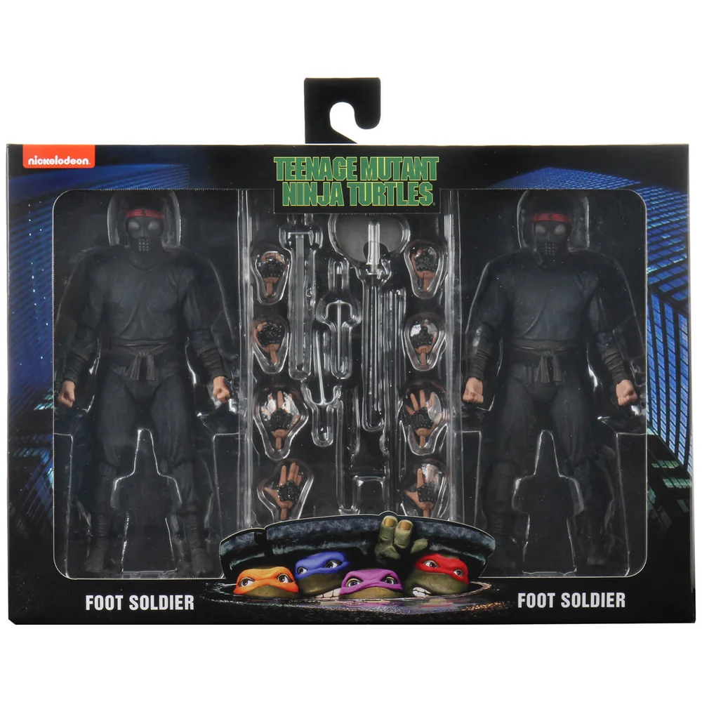 NECA Teenage Mutant Ninja Turtles 1990 Movie Foot Soldier Actionfiguren im 2er-Pack Bild 1