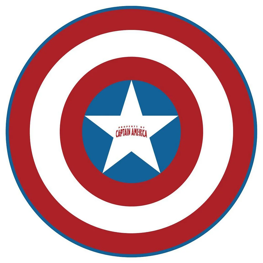 Marvel Captain America Schild als Mikrofaser-Strandtuch Bild 1