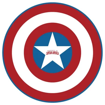 Marvel Captain America Schild als Mikrofaser-Strandtuch